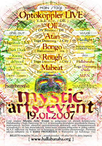 Mystic Arts Event by Hallabanaha & Toga Dansverg 19 Jan '07, 22:00