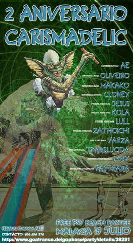 Aniversario Carismadelic! 19 Jul '08, 20:00