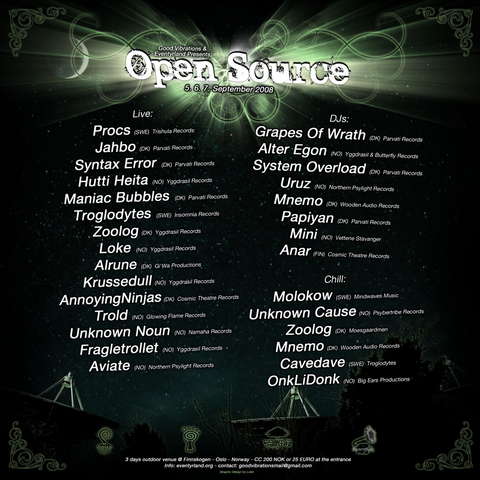 Open Source 5 Sep '08, 18:00