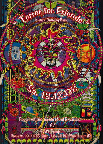 " Terror for Friends "aka PsyCrowDelica meets Mind Expansion 13 Dec '08, 22:00