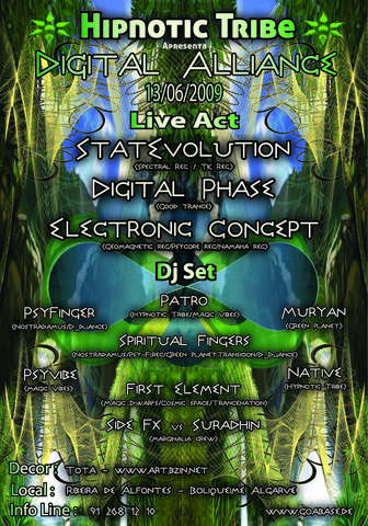 Hypnotic Tribe Presents"Digital Alliance" 13 Jun '09, 22:00