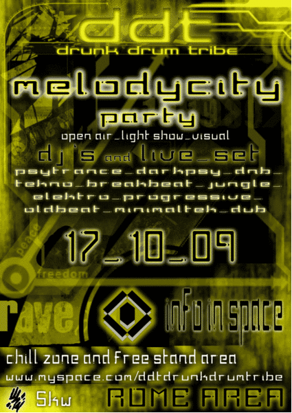 MELODYCITY free party 17 Oct '09, 22:00