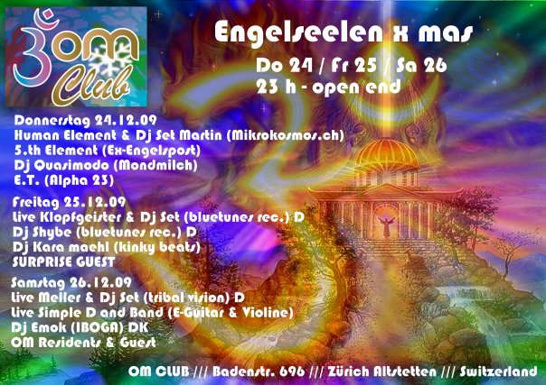 OM - CLUB X -MAS '' Engelseelentreffen '' 26 Dec '09, 23:00