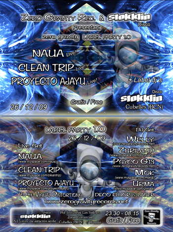((((((( ZERO GRAVITY REC PARTY )))))) STOKKLIN -SANT ESTEVE 26 Dec '09, 23:00