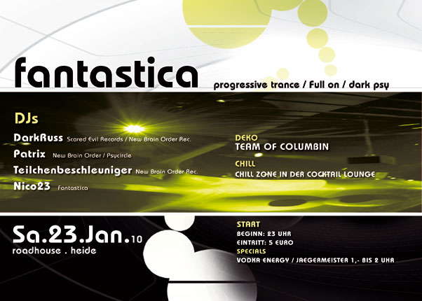 FANTASTICA meets BRAINBUSTERS 23 Jan '10, 23:00