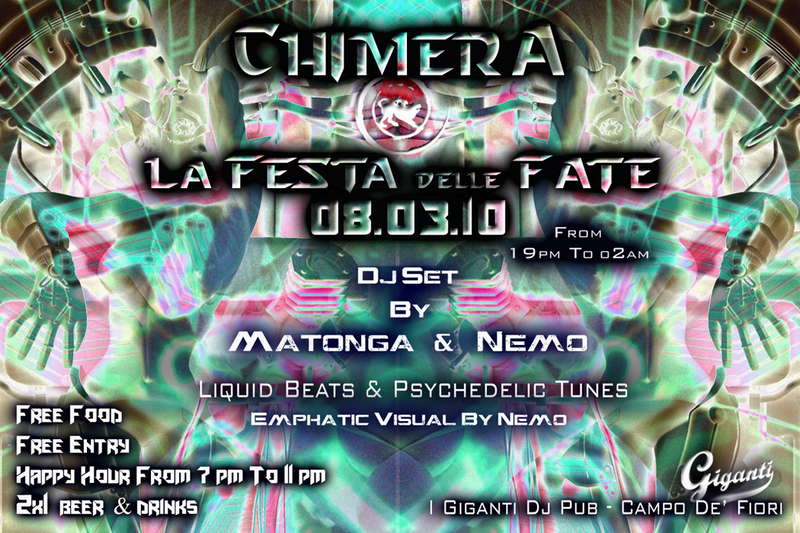 ::: CHIMERA - FESTE DELLE FATE 8 Mar '10, 19:00