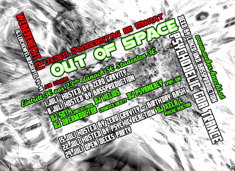 Out of Space 24 Jun '10, 22:00