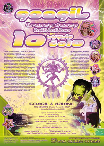 .....::::: GOAGIL TRANCE DANCE INITIATION 2010 :::::..... 10 Jul '10, 20:00