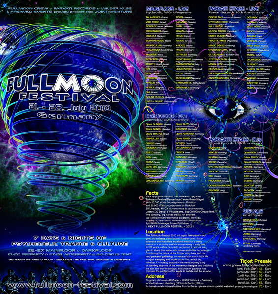 FULLMOON FESTIVAL 21-28 JULY 21 Jul '10, 22:00