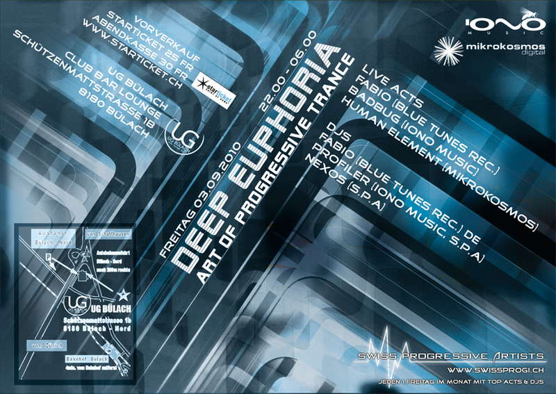 DEEP EUPHORIA LIVE: FABIO - HUMAN ELEMENT - BADBUG 3 Sep '10, 22:00