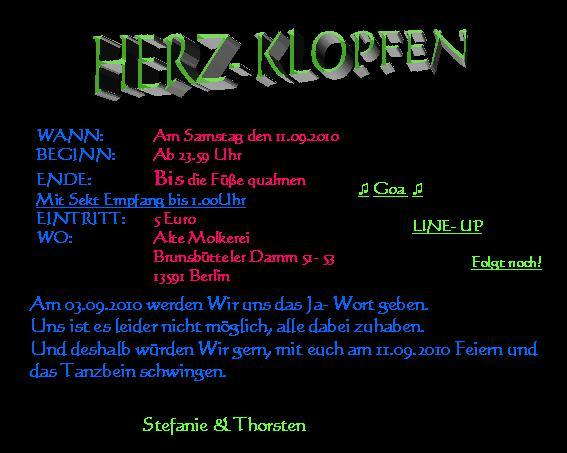 Herz-Klopfen 11 Sep '10, 23:30