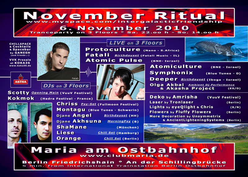 NOVEMBER RITUAL 2010 - Last one at Maria! 6 Nov '10, 22:00