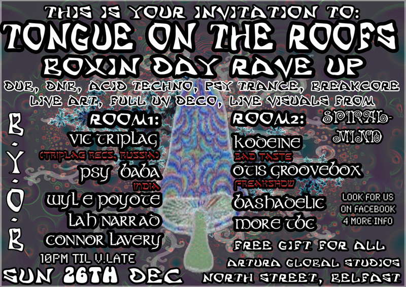 ToNgUe On The RooF'S BoXiN DaY RaVe Up 26 Dec '10, 21:30
