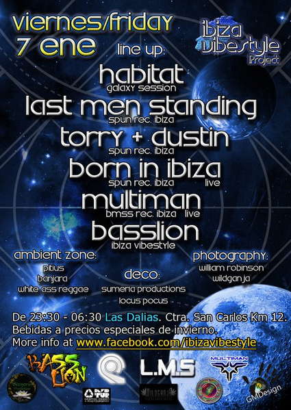 Ibiza VibeStile Project @ Las Dalias 7 Jan '11, 23:30