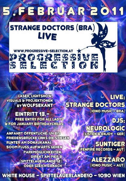 PROGRESSIVE SELECTION with STRANGE DOCTORS LIVE 5 Feb '11, 22:00