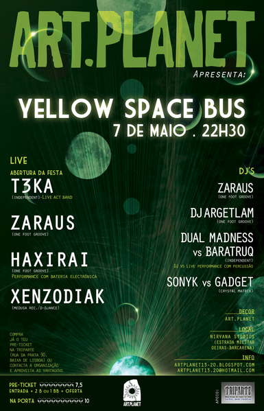 ART PLANET....Yellow Space Bus 7 May '11, 22:30