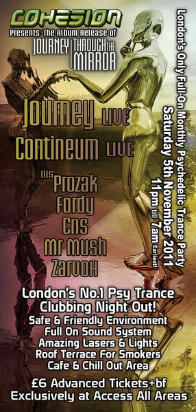 Cohesion Presents: The Release of Journey's 2nd Album 5 Nov '11, 23:00