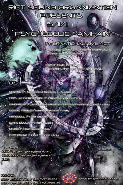 ॐ PSYCHEDELIC SAMHAIN ॐ ZINX Aka IGNITION LIVE! 5 Nov '11, 23:00