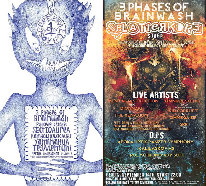 CEREBRALノウCHAOS presents 3 PHASES OF BRAINWASH 14 Sep '12, 22:00