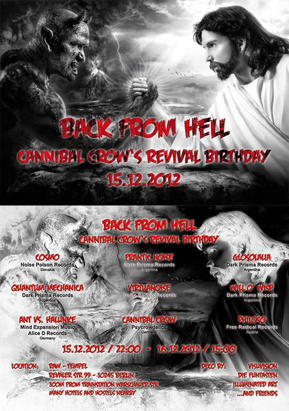 Back from Hell - Cannibal Crow\\\'s Revival Birthday 15 Dec '12, 22:00