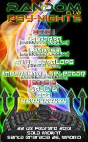 Psy Night @ Random Club 22 Feb '13, 23:30