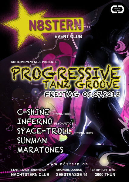PROGRESSIVE TANZ GROOVE 5 Jul '13, 22:00