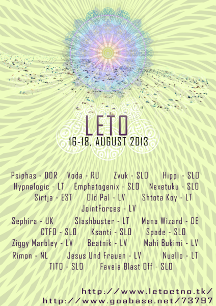 LETO 16 Aug '13, 20:00
