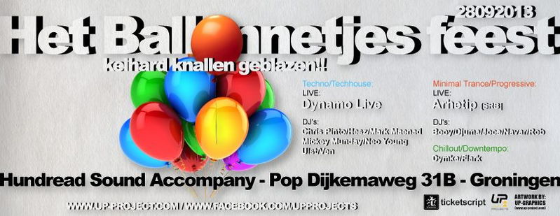 Het Ballonnetjes Feest · keihard knallen geblazen!! 28 Sep '13, 23:00