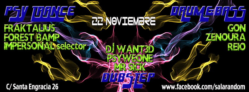 PSY-NIGHT @ RANDOM 22 Nov '13, 23:30