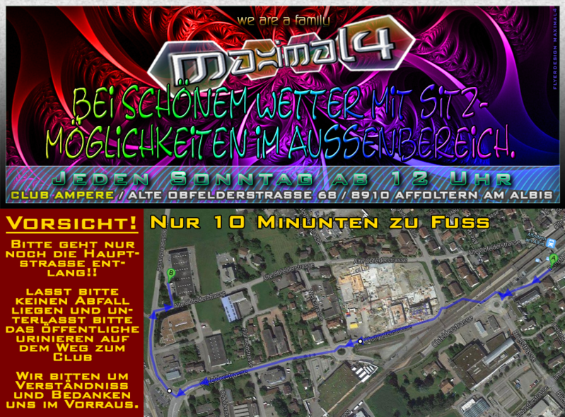 SUNDAY AFTERHOUR ((MAXIMAL4)) - CLUB AMPERE in Affoltern am Albis 6 Apr '14, 12:00