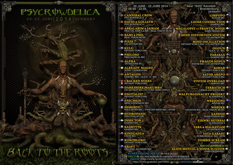 PSYCROWDELICA - BACK TO THE ROOTS 20 Jun '14, 08:00