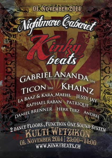 KInky Beats - Nightmare Cabaret 1 Nov '14, 23:00