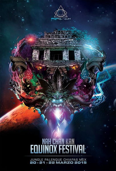 Popol Vuh "Nah Chan Kan Equinox Festival" @ Palenque Chiapas 20 Mar '15, 22:00