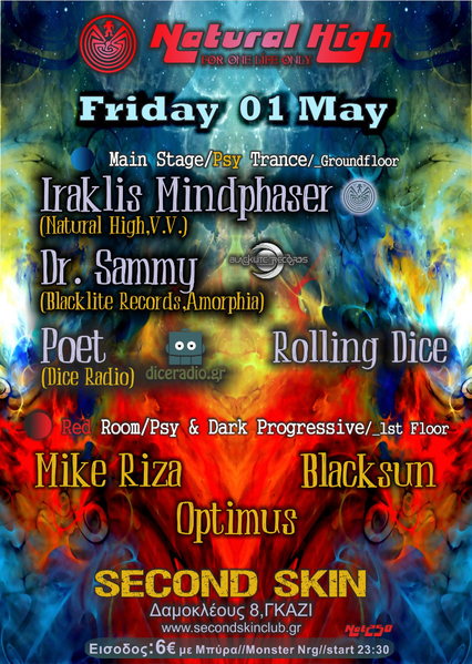 Natural High (nat250) 2Stages/7dj sets 1 May '15, 23:30