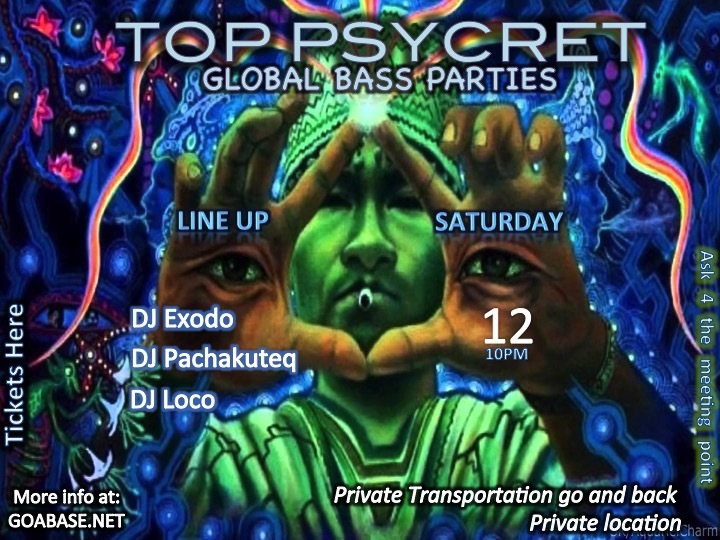 TOP PSYCRET GLOBAL BASS PARTIES 3 12 Sep '15, 22:00