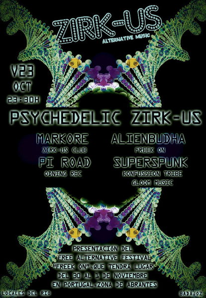 Psychedelic Zirk-Us 23 Oct '15, 23:30
