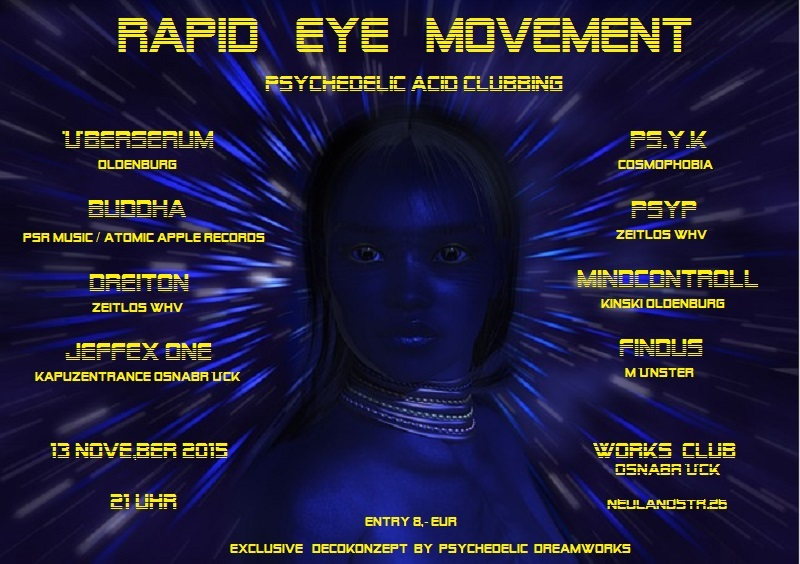Rapid eye movement · 13 Nov 2015 · Osnabrück (Germany) · goabase ॐ
