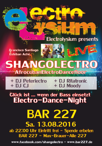 Electrolysium 13. Aug 16, 22:00