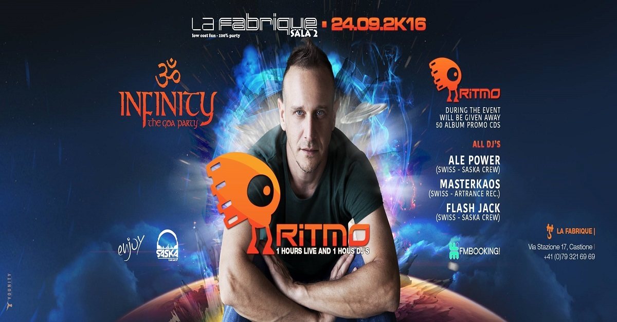 Infinityॐ Ritmo 2 Hours Set 24.09.2k16 24 Sep '16, 23:30