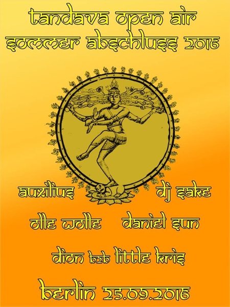 Tandava Open Air Sommer Abschluss 2016 25 Sep '16, 12:00