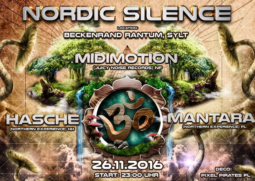 Nordic Silence meets Sylt - Midimotion, Hasche, Mantara 26 Nov '16, 23:00