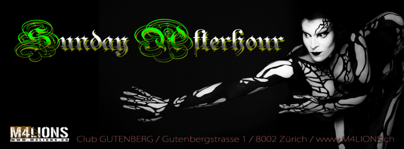 SUNDAY AFTERHOUR - Club GUTENBERG in Zürich 4 Dec '16, 08:00