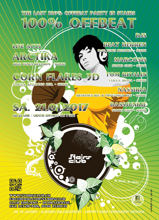 The last 100% Offbeat Party in Stairs 21 Jan '17, 23:00