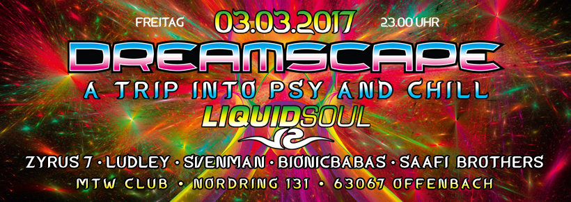 Dreamscape with Liquid Soul (Iboga rec) 3 Mar '17, 23:00