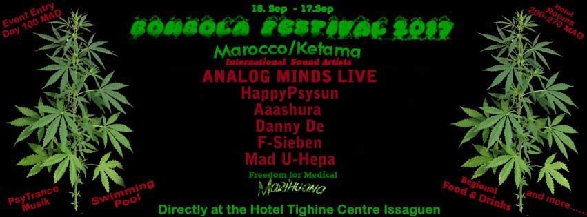 Bombola GANJA Festival 2017 ( Ketama Marocco ) 15 Sep '17, 14:00