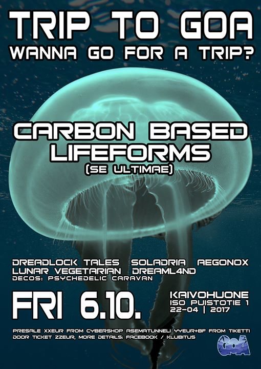 Trip To Goa presents: Carbon Based Lifeforms Live 6 Oct '17, 22:00