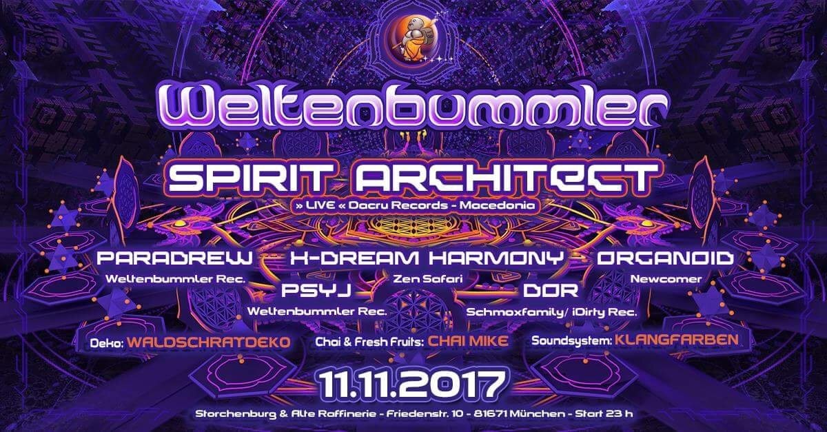 Weltenbummler with Spirit Architect ( live ) // Mazedonien 11 Nov '17, 23:00