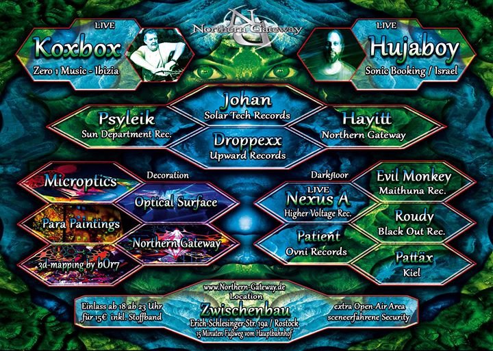 Northern Gateway Xmas special Hujaboy, Koxbox und xtra Darkfloor 25 Dec '17, 23:00
