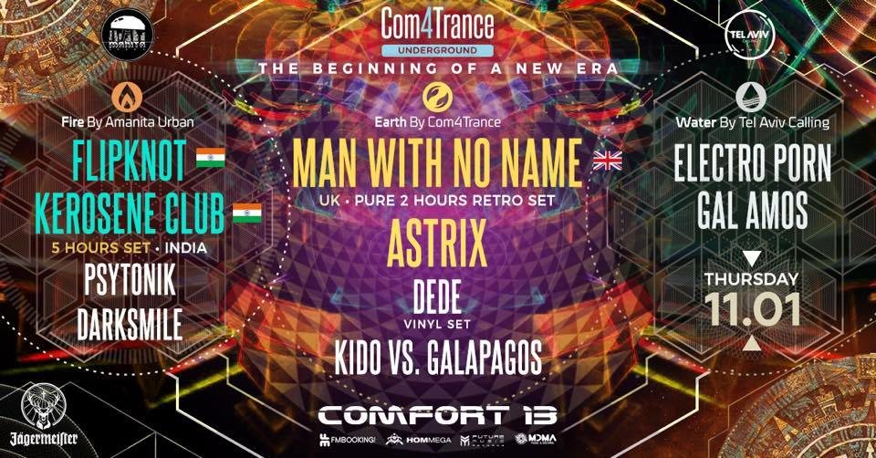 Com4trance Presents: Man With No Name Astrix Flipknot 11.1 11 Jan '18, 01:00