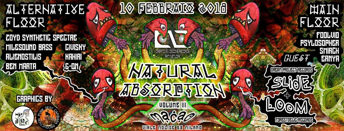 Slide + Loom (2h live set) - Natural Absorption Carnival 3th ed. | made by Cvr 10 Feb '18, 21:00